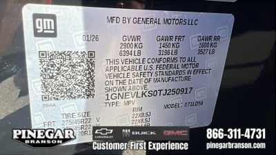 2026 Chevrolet Traverse RS