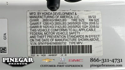 2022 Honda Pilot Touring 7-Passenger