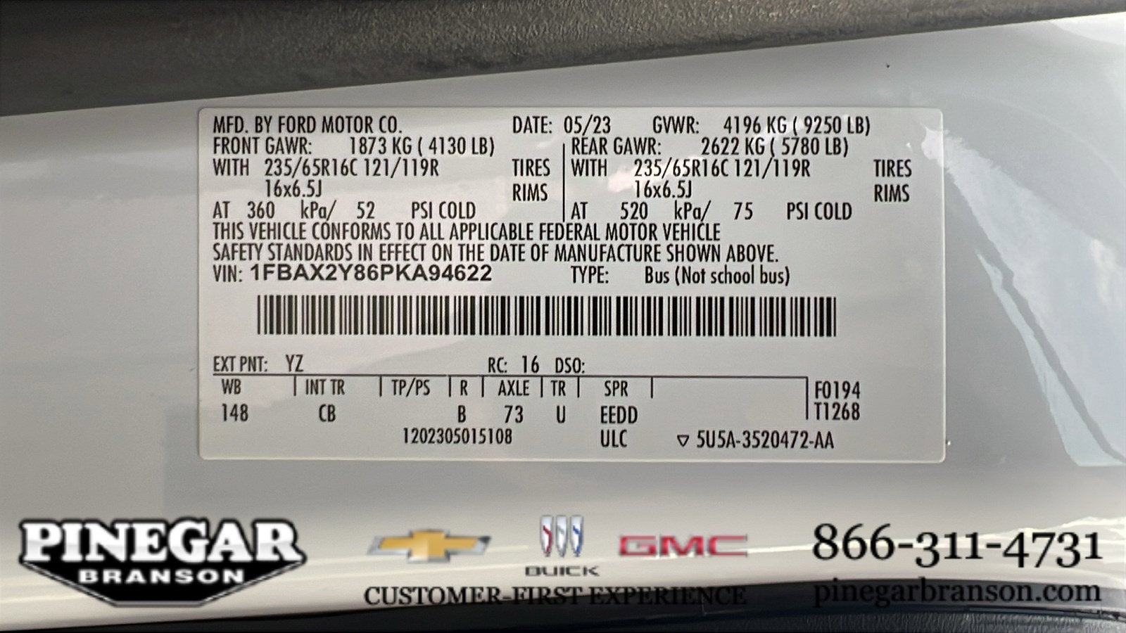 2023 Ford Transit Passenger Wagon XL