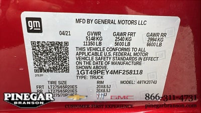 2021 GMC Sierra 2500 HD AT4