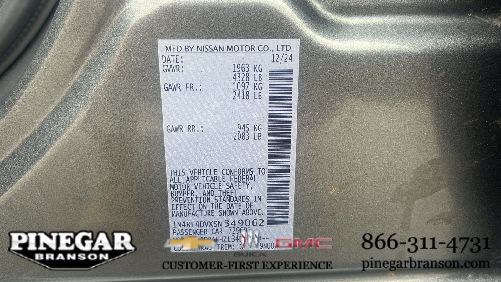 2025 Nissan Altima SV