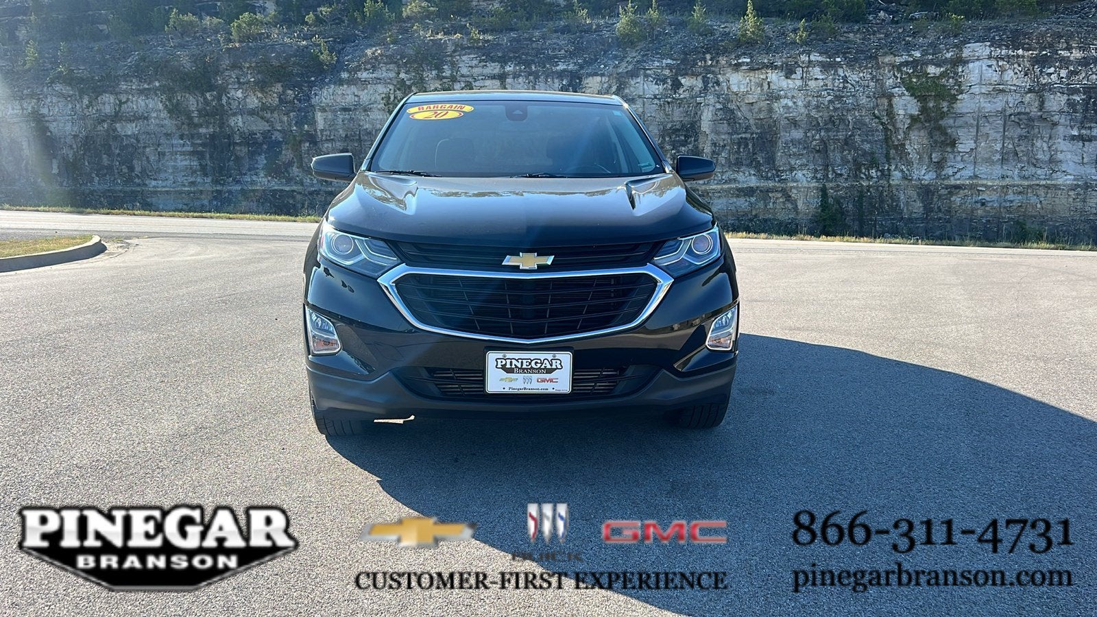 Used 2020 Chevrolet Equinox LT with VIN 3GNAXUEV1LL194385 for sale in Branson, MO