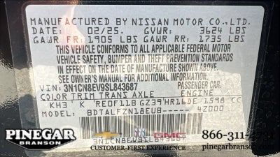 2025 Nissan Versa SV
