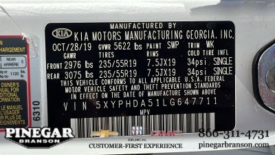 2020 Kia Sorento EX V6