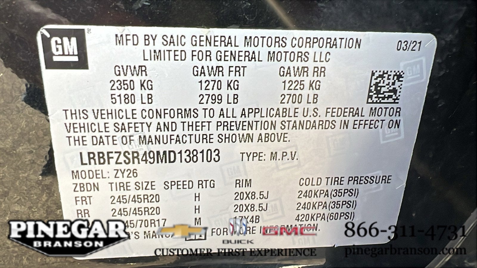 2021 Buick Envision Avenir